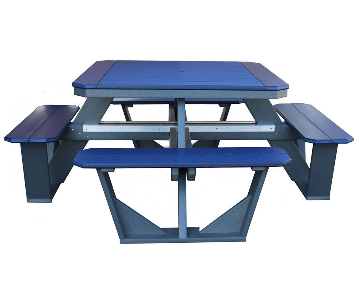 QW Amish 4 Sided Picnic Table - Thumbnail 2