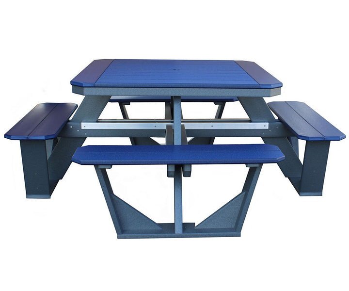 QW Amish 4 Sided Picnic Table