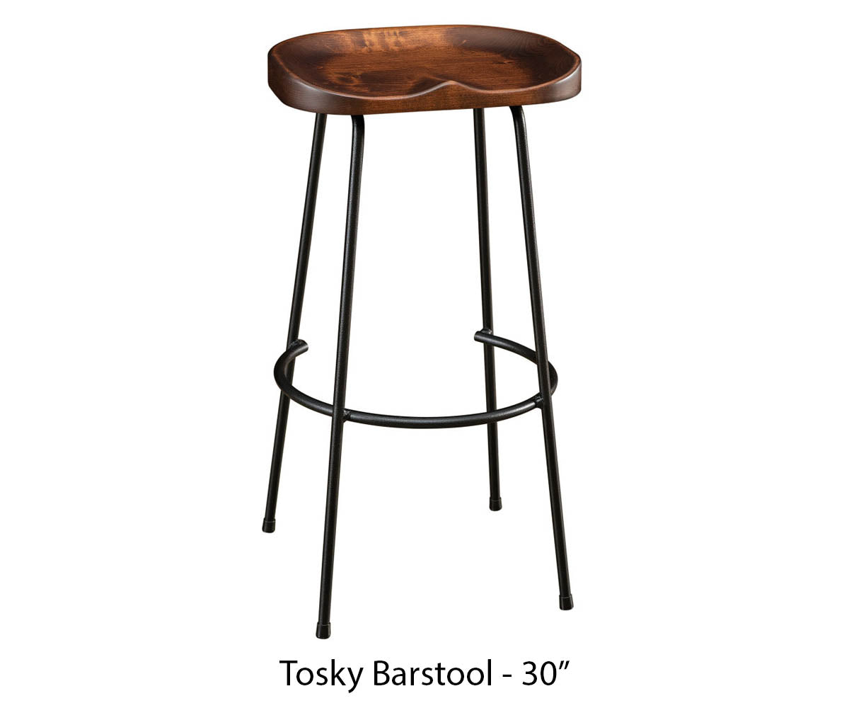 QW Amish Tosky Bar Chair - Thumbnail 4
