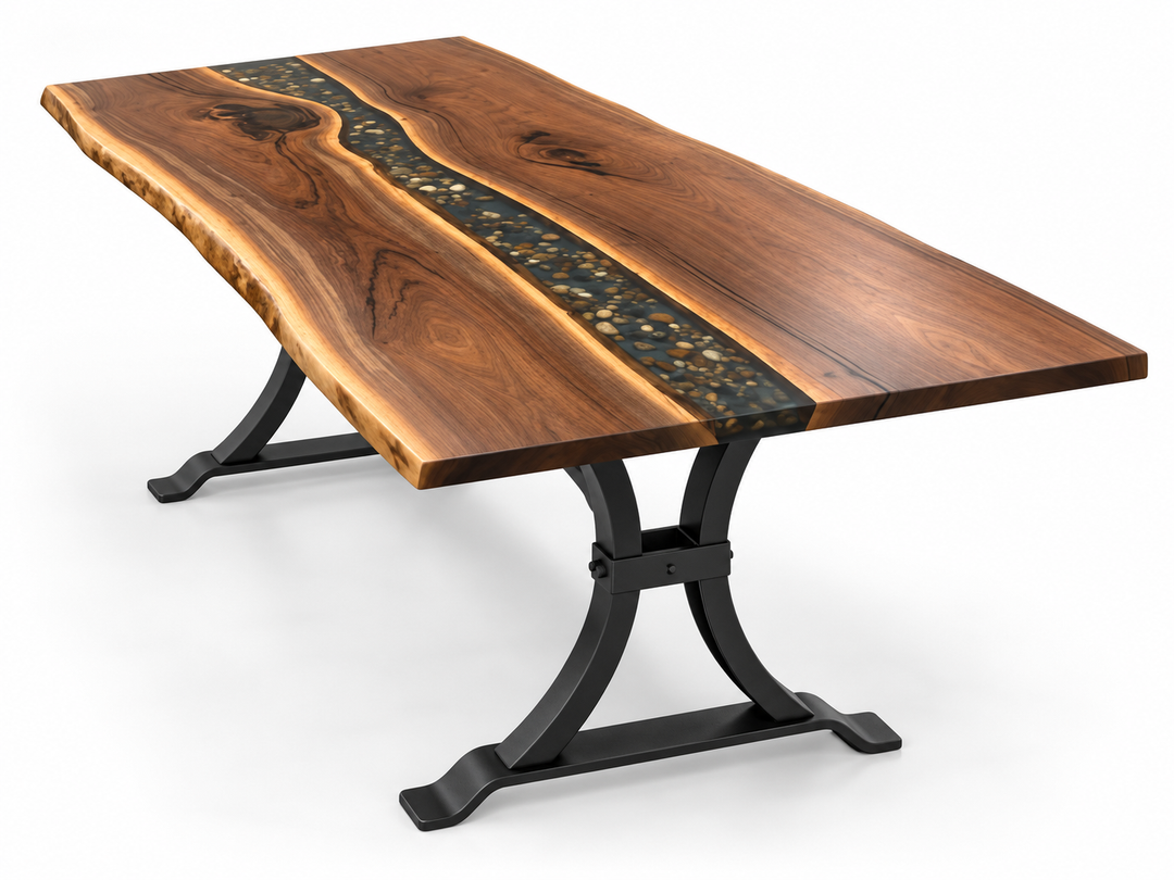 Atlas Epoxy River Live Edge Table
