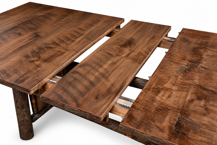 Settler's Log Panel Trestle Table