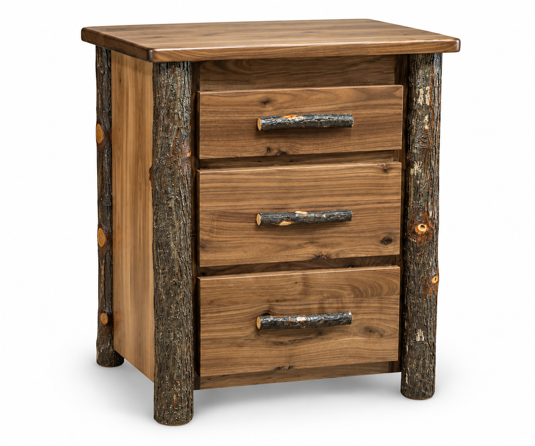 Boulder Log 3-Drawer Nightstand