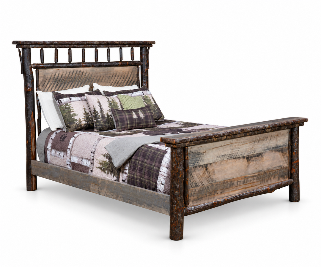 Settler's Log Spindle Bed