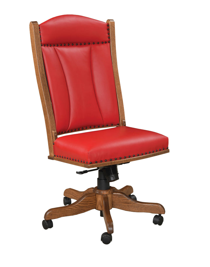 QW Amish Buckeye Side Desk Chair