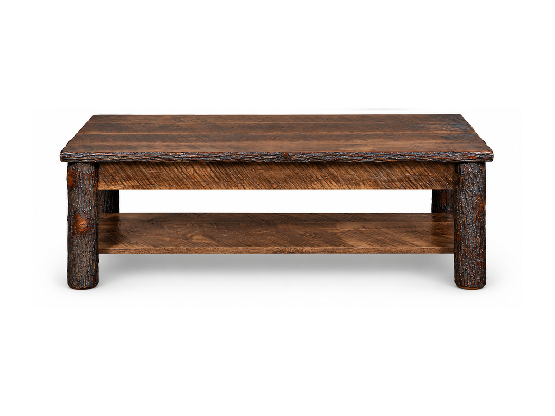 Settler's Log Coffee Table