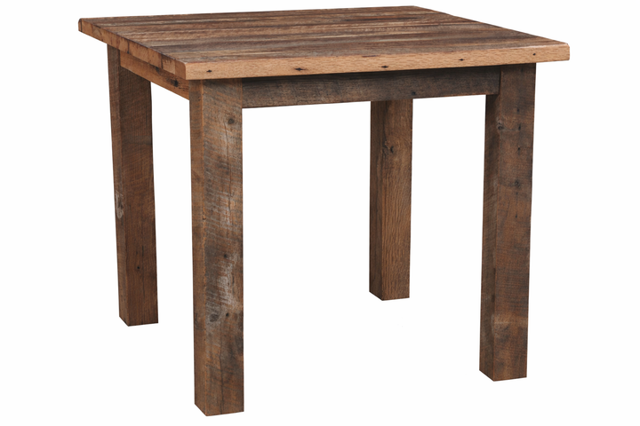 QW Amish Silverton Reclaimed Barnwood Pub Table