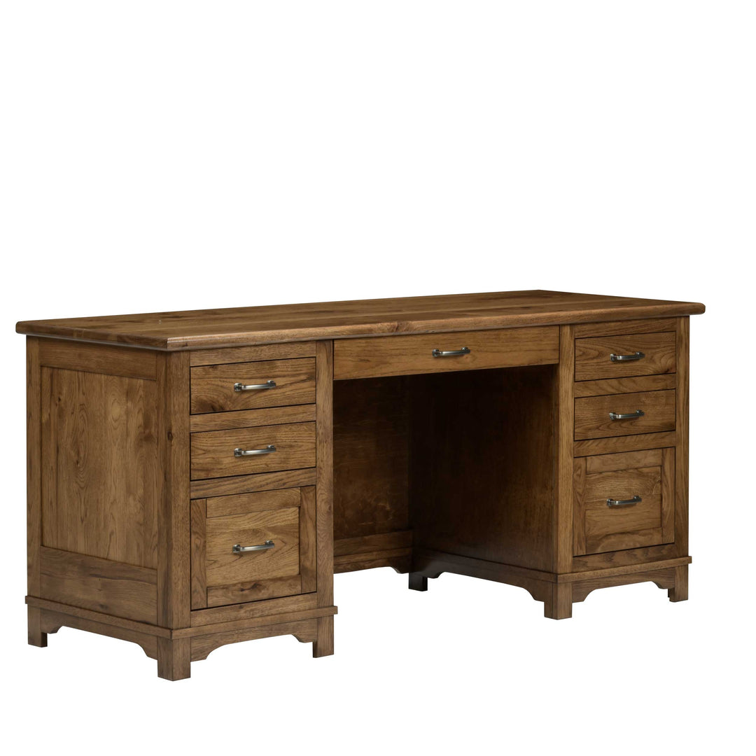 QW Amish Teton Wall Desk w/ Optional Hutch