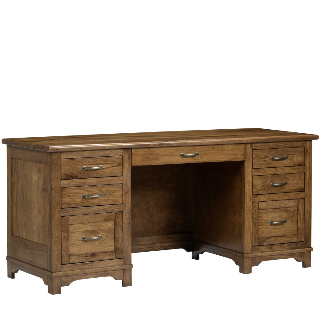 QW Amish Teton Wall Desk w/ Optional Hutch