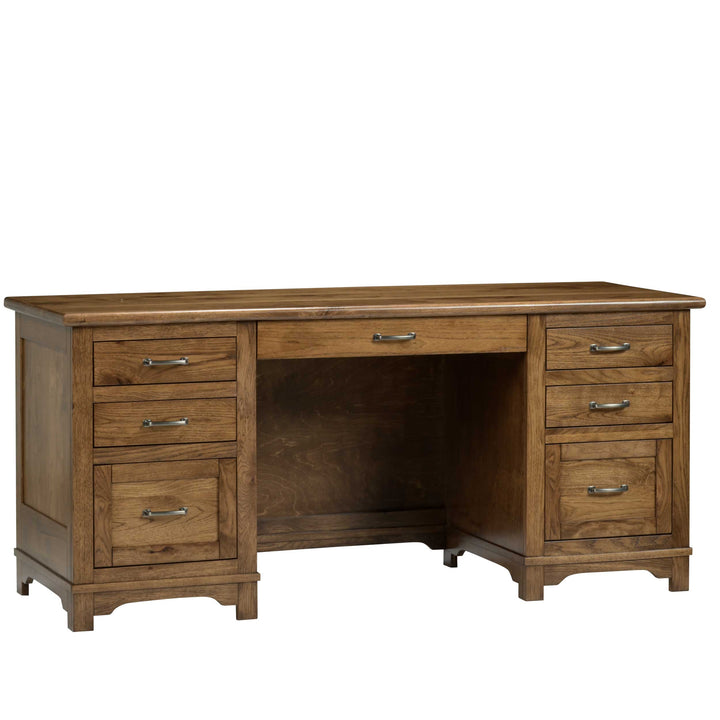 QW Amish Teton Wall Desk w/ Optional Hutch