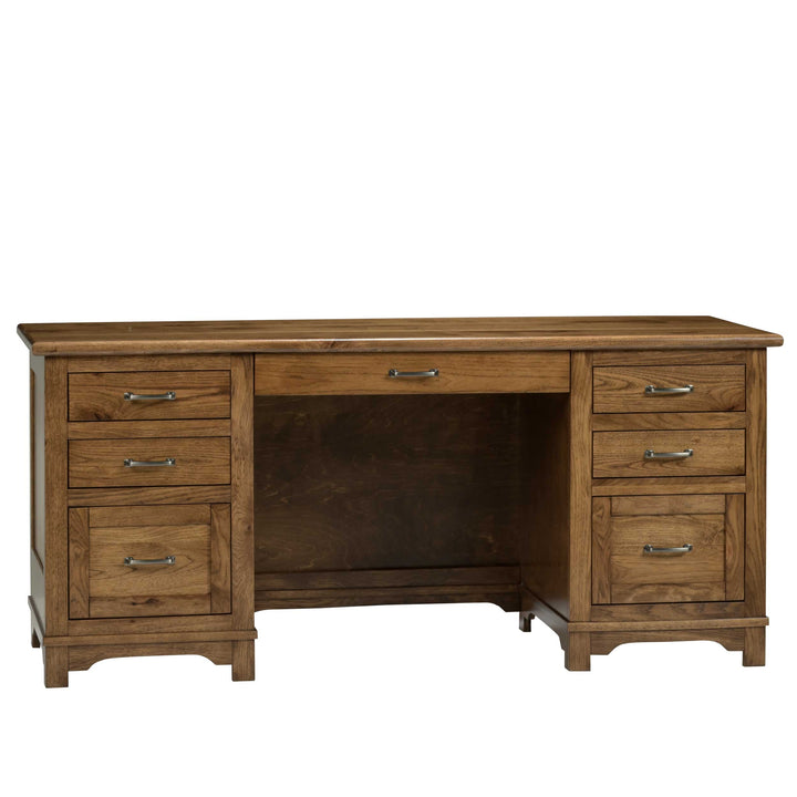 QW Amish Teton Wall Desk w/ Optional Hutch