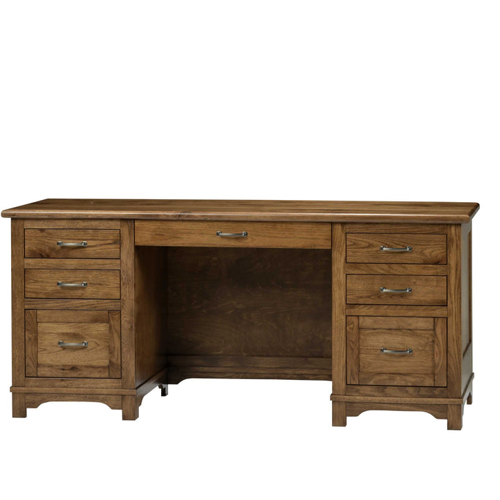 QW Amish Teton Wall Desk w/ Optional Hutch