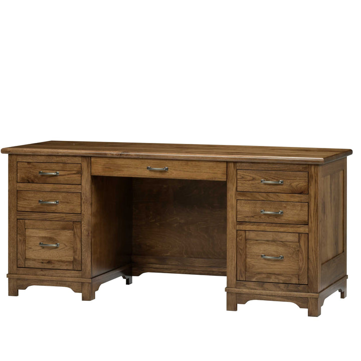 QW Amish Teton Wall Desk w/ Optional Hutch