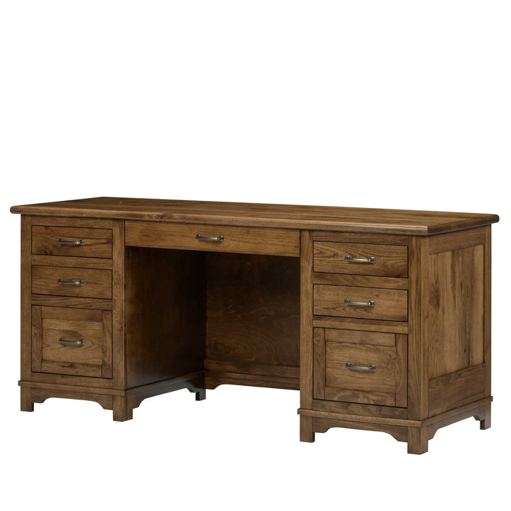 QW Amish Teton Wall Desk w/ Optional Hutch