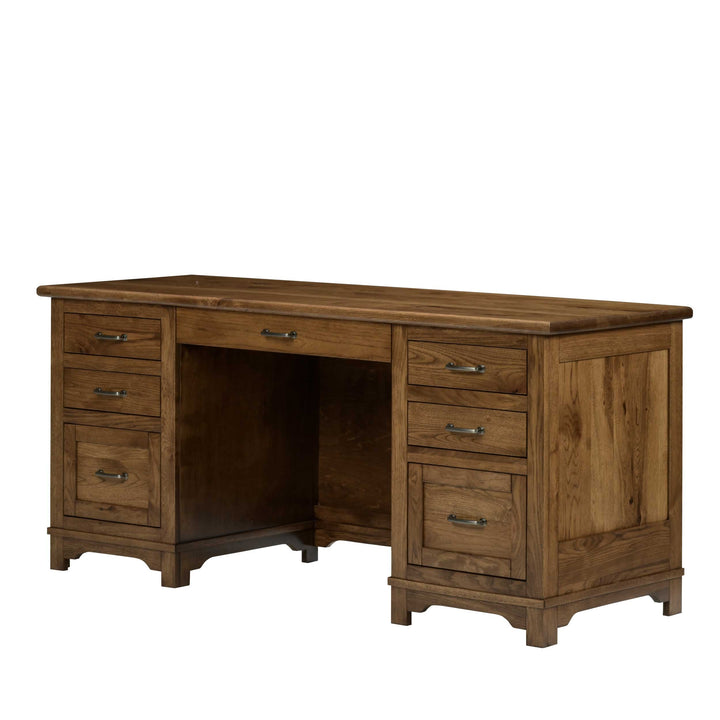 QW Amish Teton Wall Desk w/ Optional Hutch