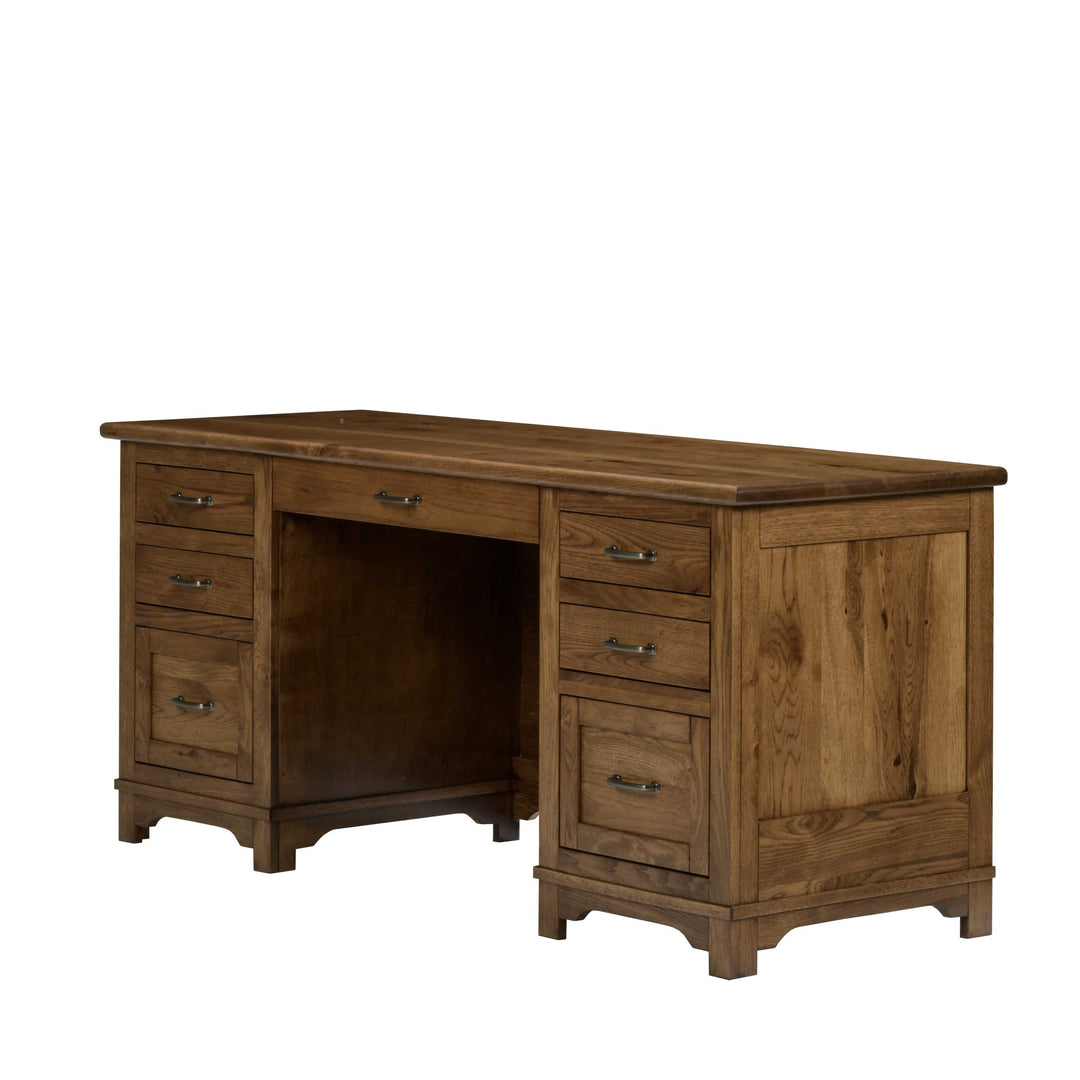 QW Amish Teton Wall Desk w/ Optional Hutch