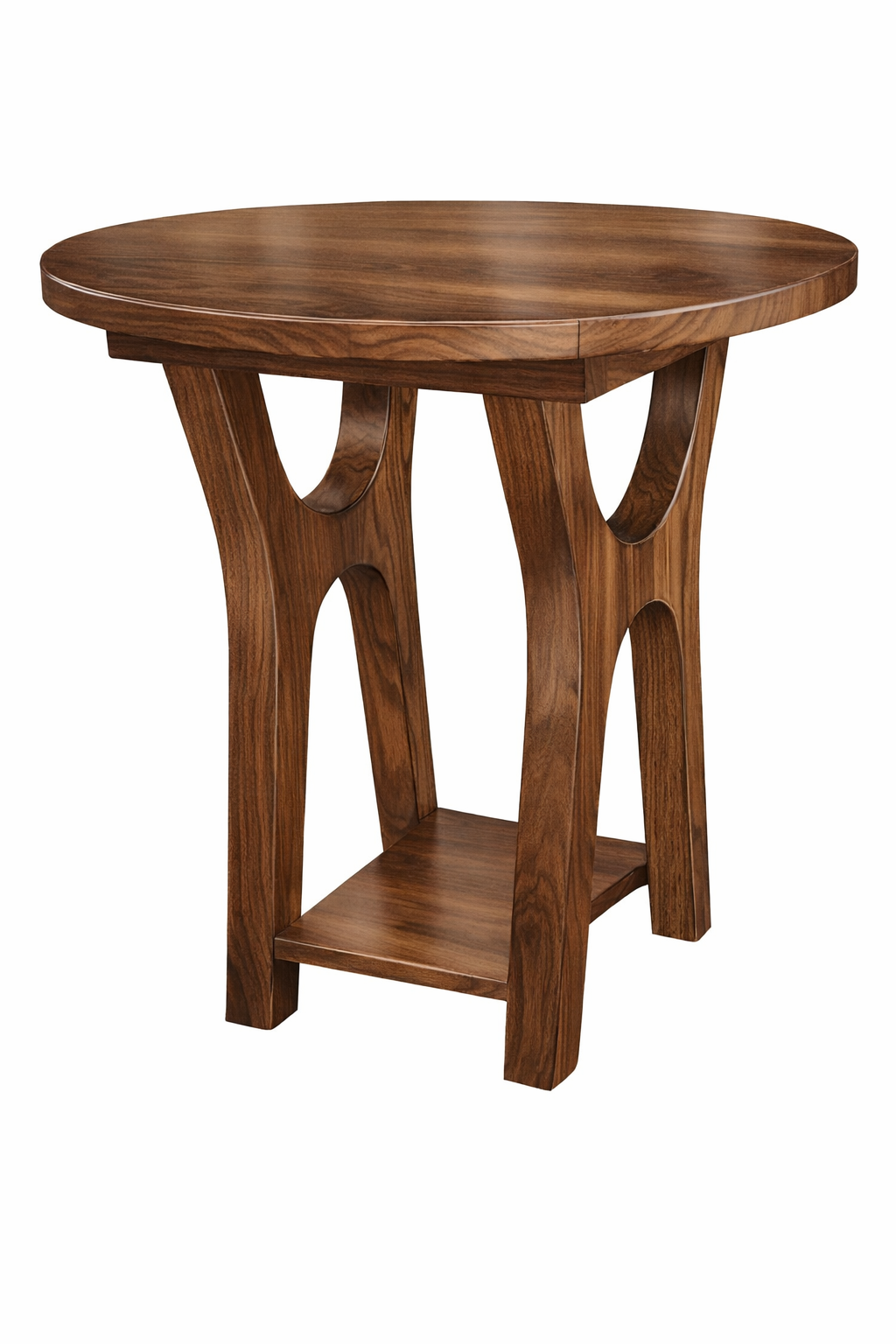 QW Amish Wyoming Round End Table