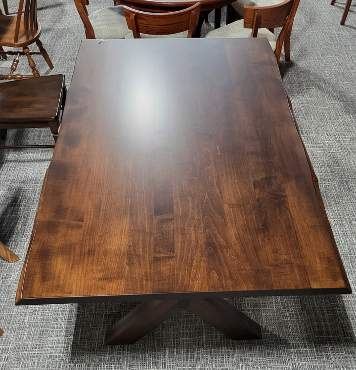 Clearance Xander Live Edge Trestle Table