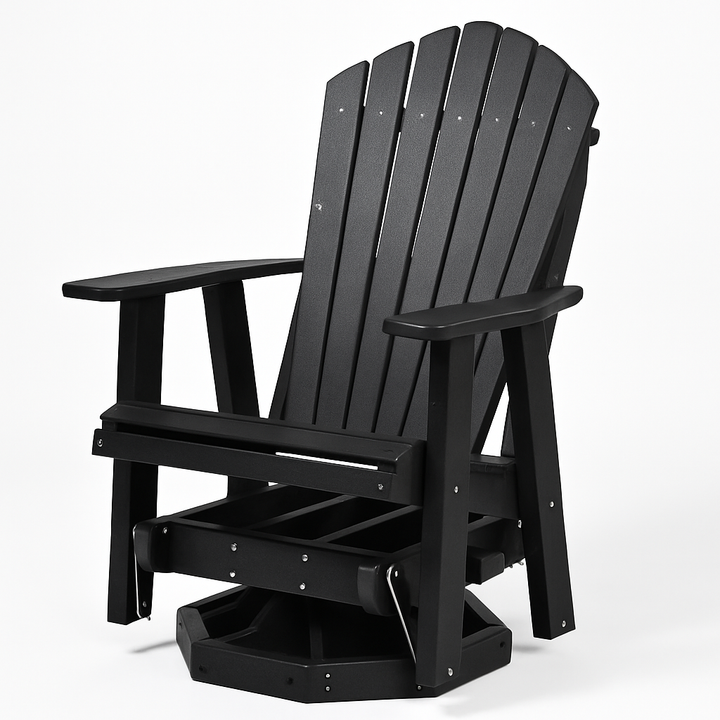 QW Amish Adirondack Swivel Glider