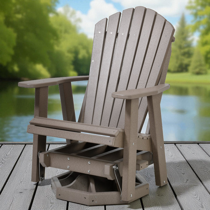 Extra Stock! Adirondack Swivel Glider (4 colors available)