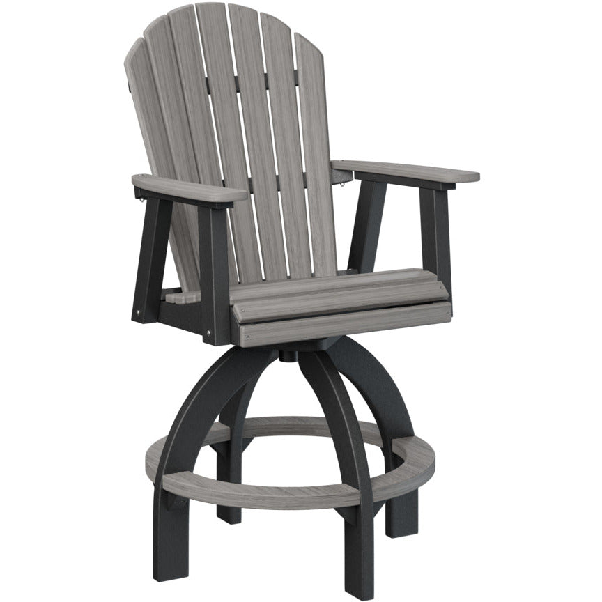 Comfo Back Adirondack Swivel Bar Chair