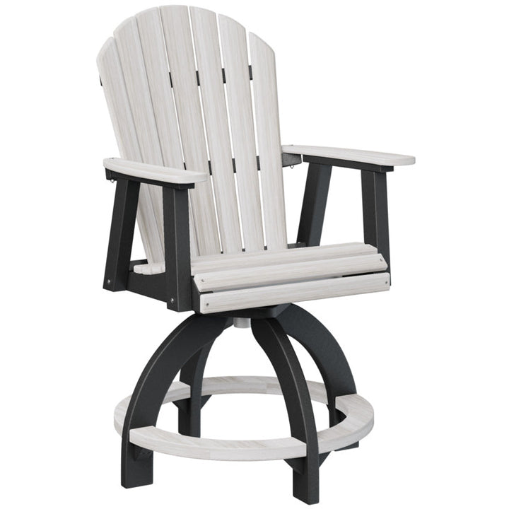 Comfo Back Adirondack Swivel Counter Chair