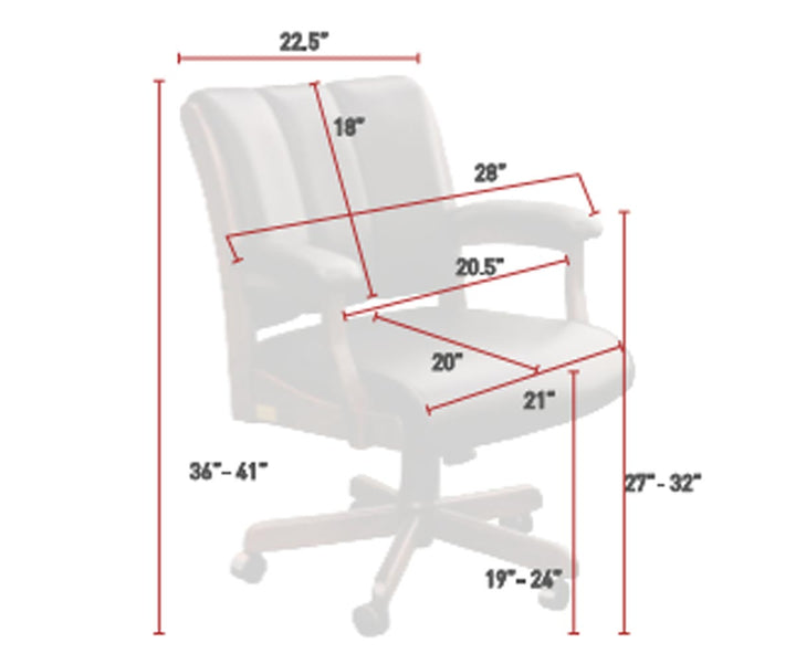 QW Amish Edelweiss Desk Chair