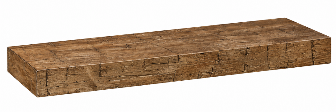 Hand Hewn Floating Shelf