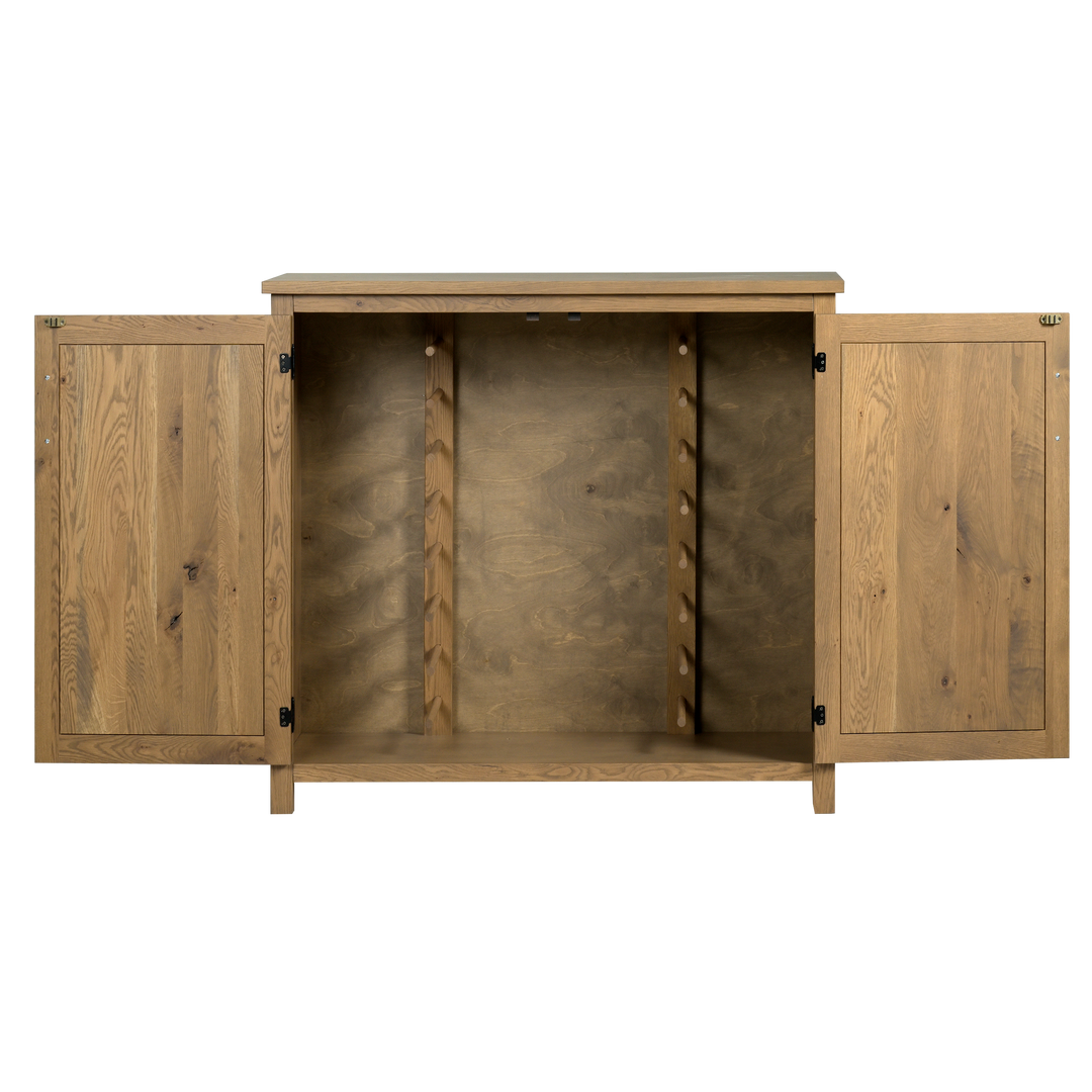 QW Amish Keystone Leaf Cabinet