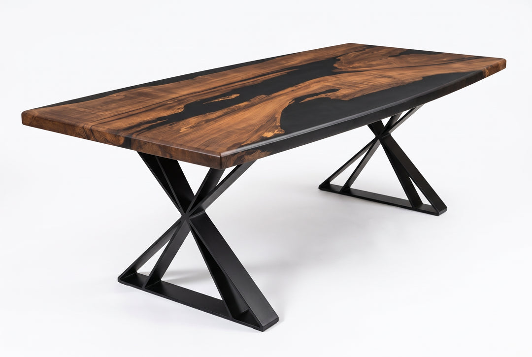 Midnight Encased Epoxy Table