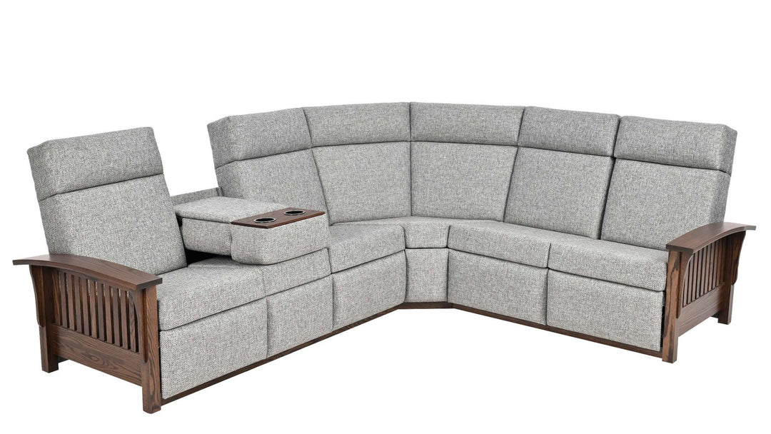 QW Amish Mission Reclining Sectional