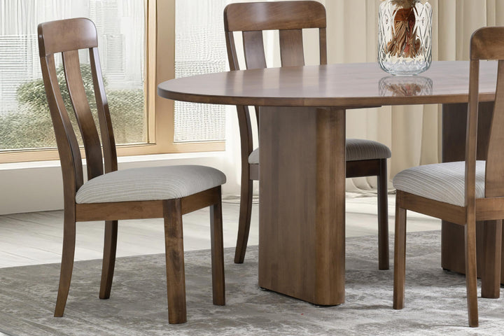 QW Amish Aspen Side Chair with Upholstered Seat