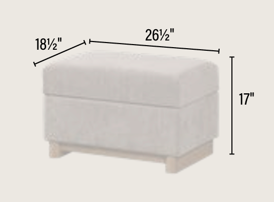 QW Amish Everett Storage Ottoman