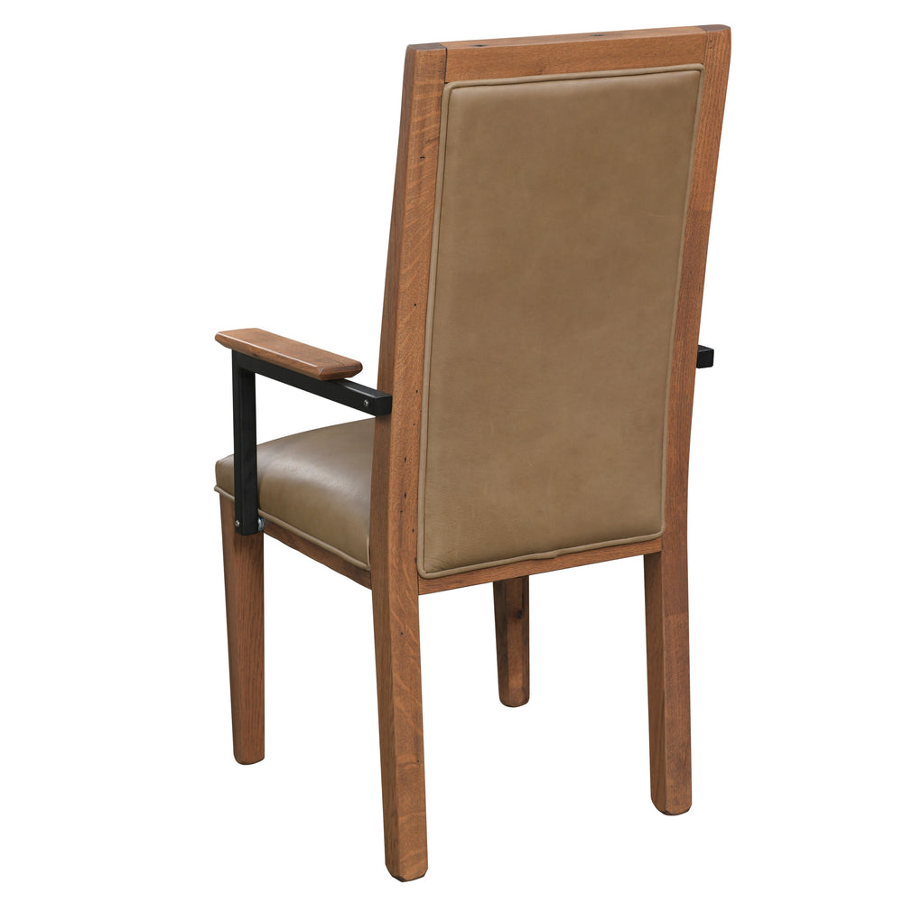 QW Amish 1869 Reclaimed Barnwood Arm Chair