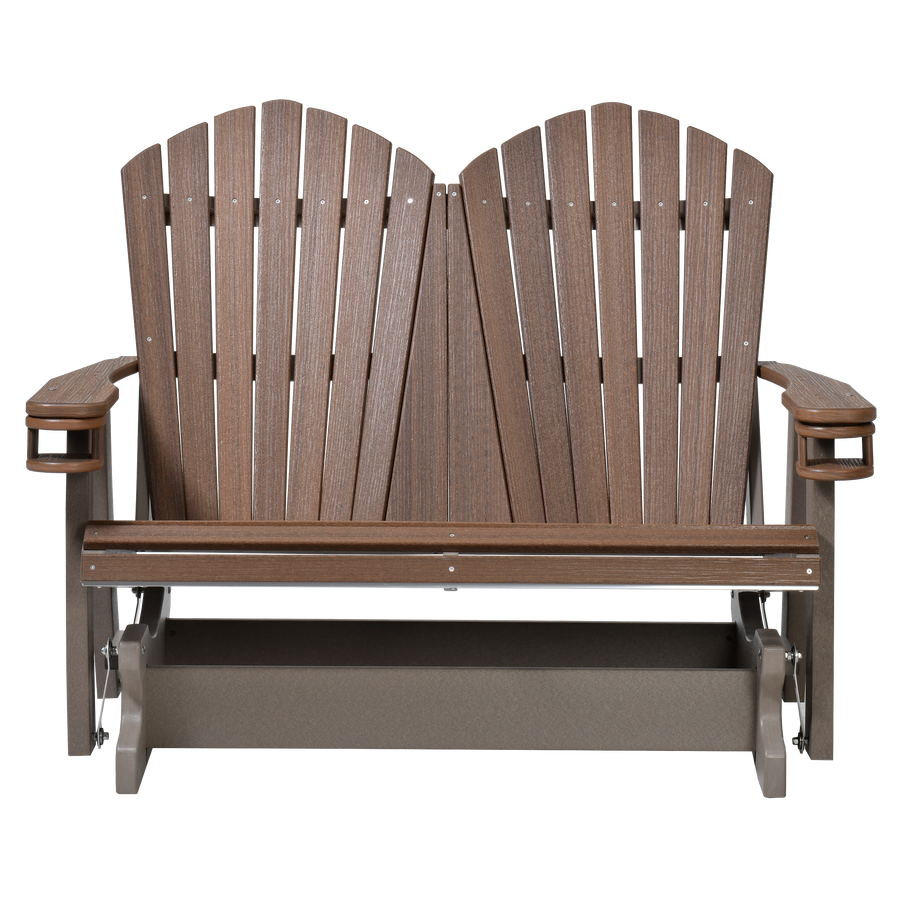 QW Amish Adirondack 4ft Double Glider Quality Woods Furniture