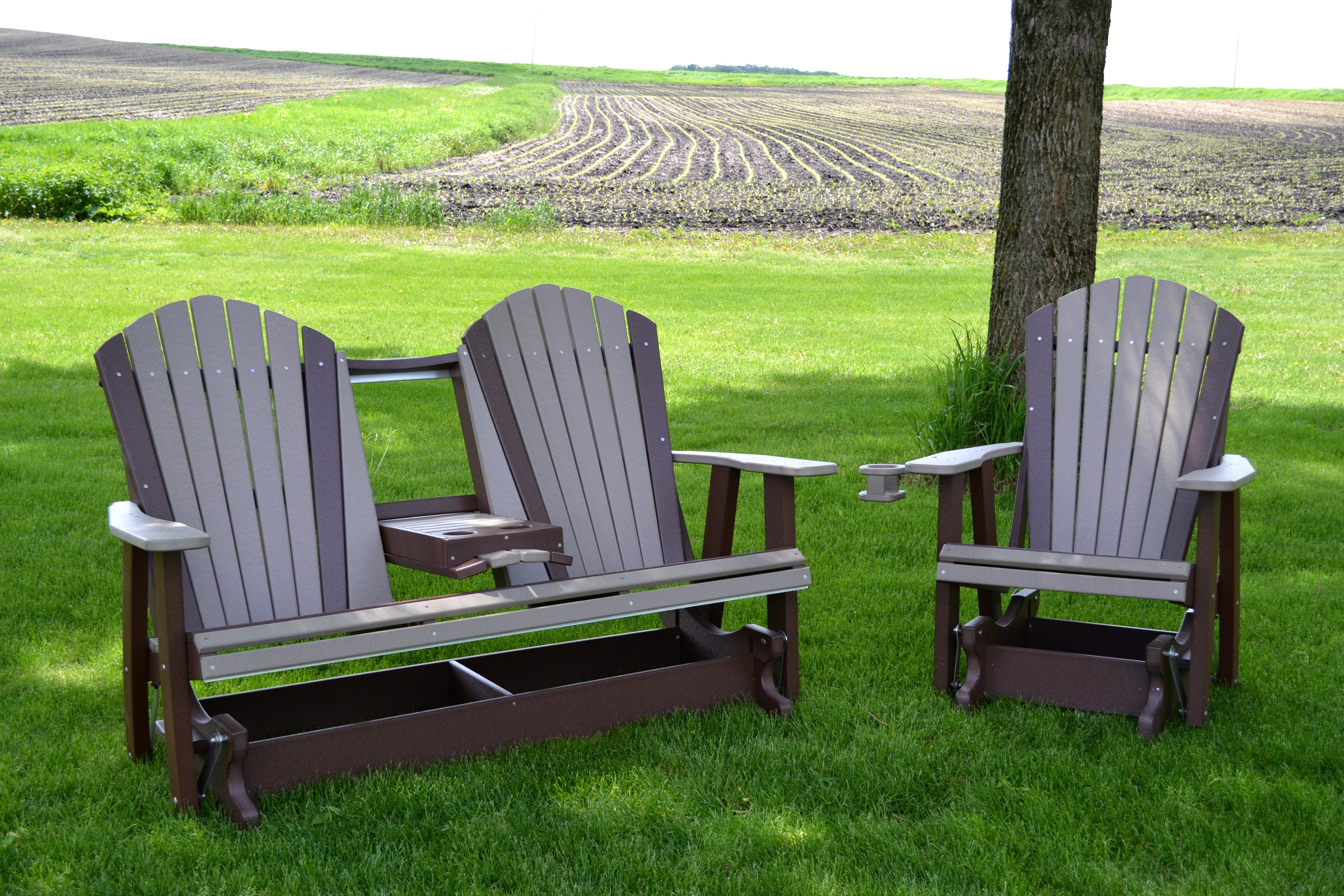 QW Amish Adirondack Glider Quality Woods Furniture   Qw Amish Adirondack Glider 39441362157806 