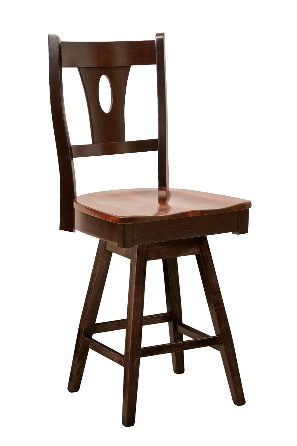 QW Amish Annie Swivel Bar Chair