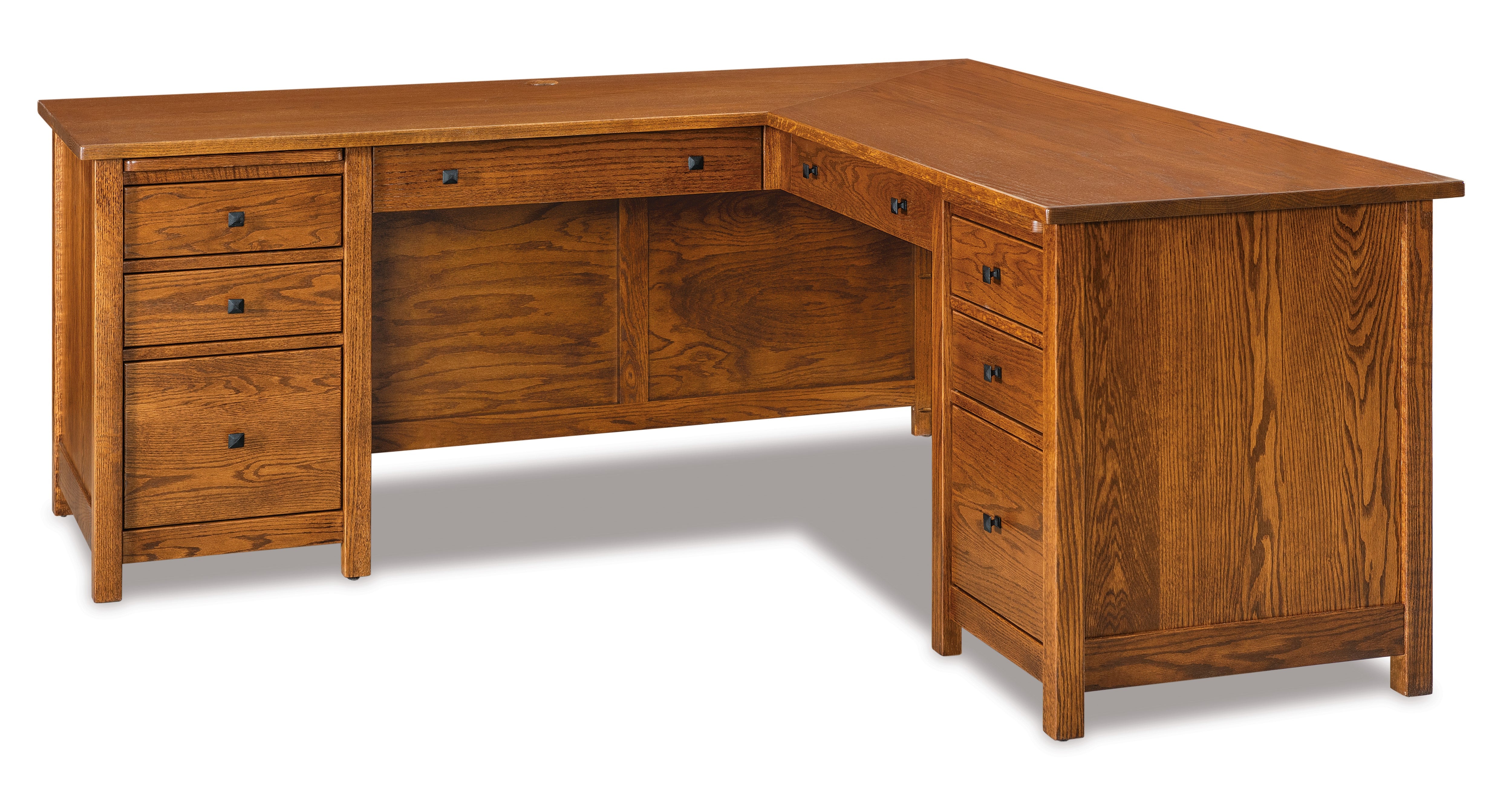 QW Amish Centennial L-Shape Desk w/ Optional Hutch – Quality