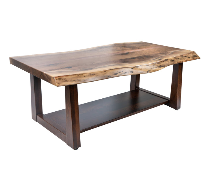 QW Amish Central Park Live Edge Coffee Table