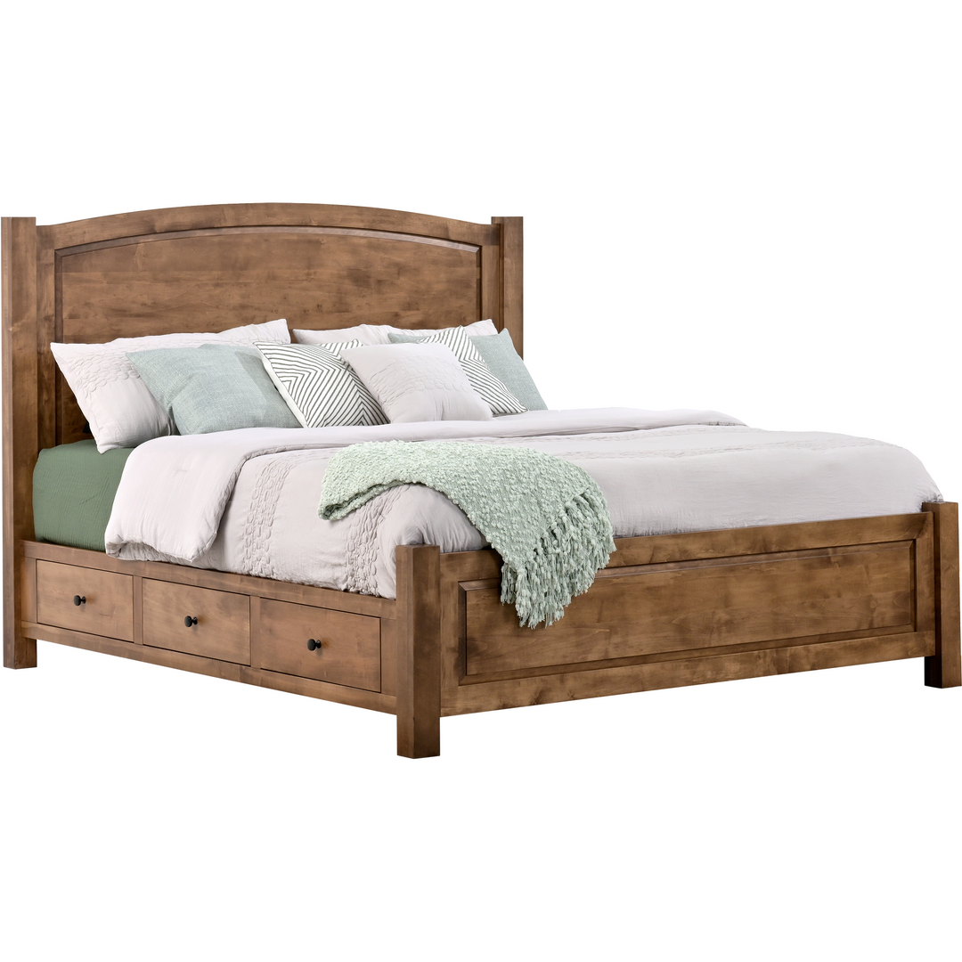 QW Amish Charlotte 5pc Set with Storage Bed