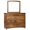 QW Amish Charlotte High Dresser w/ Optional Mirror