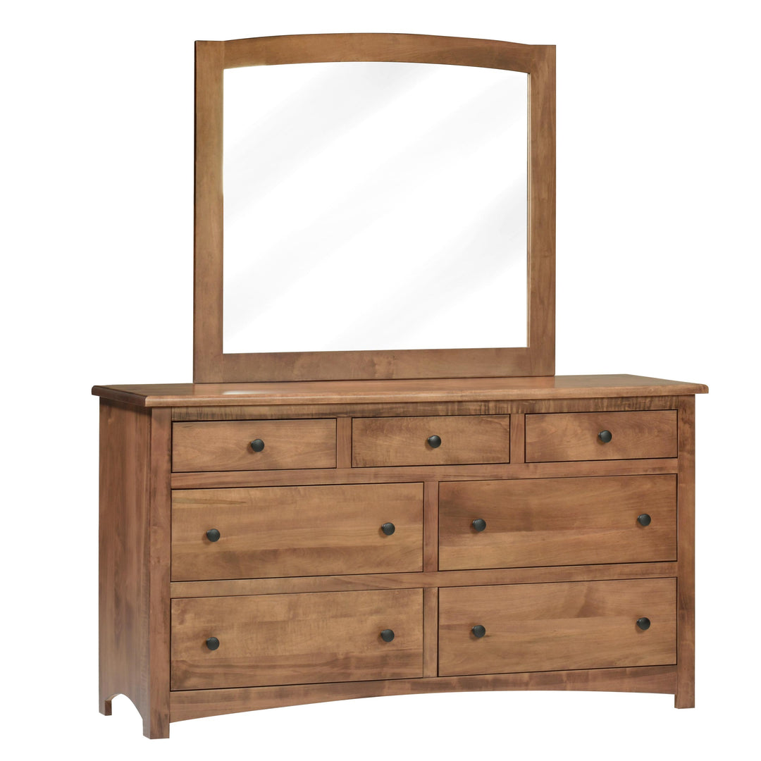 QW Amish Charlotte Low Dresser w/ Optional Mirror