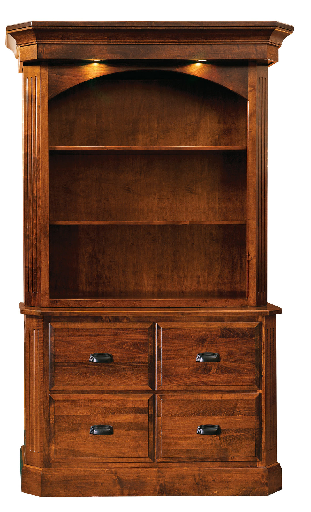 QW Amish Classic Saturn File Cabinet with Optional Hutch