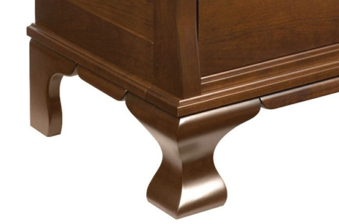 QW Amish Classical 2 Drawer Nightstand
