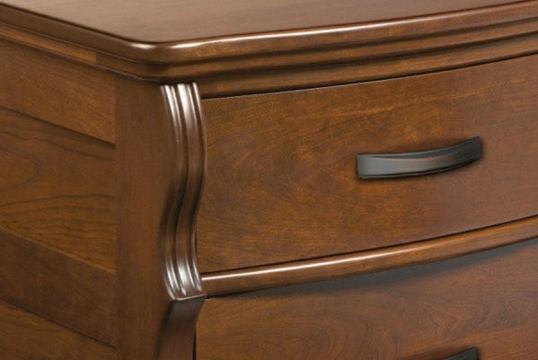 QW Amish Classical 2 Drawer Nightstand