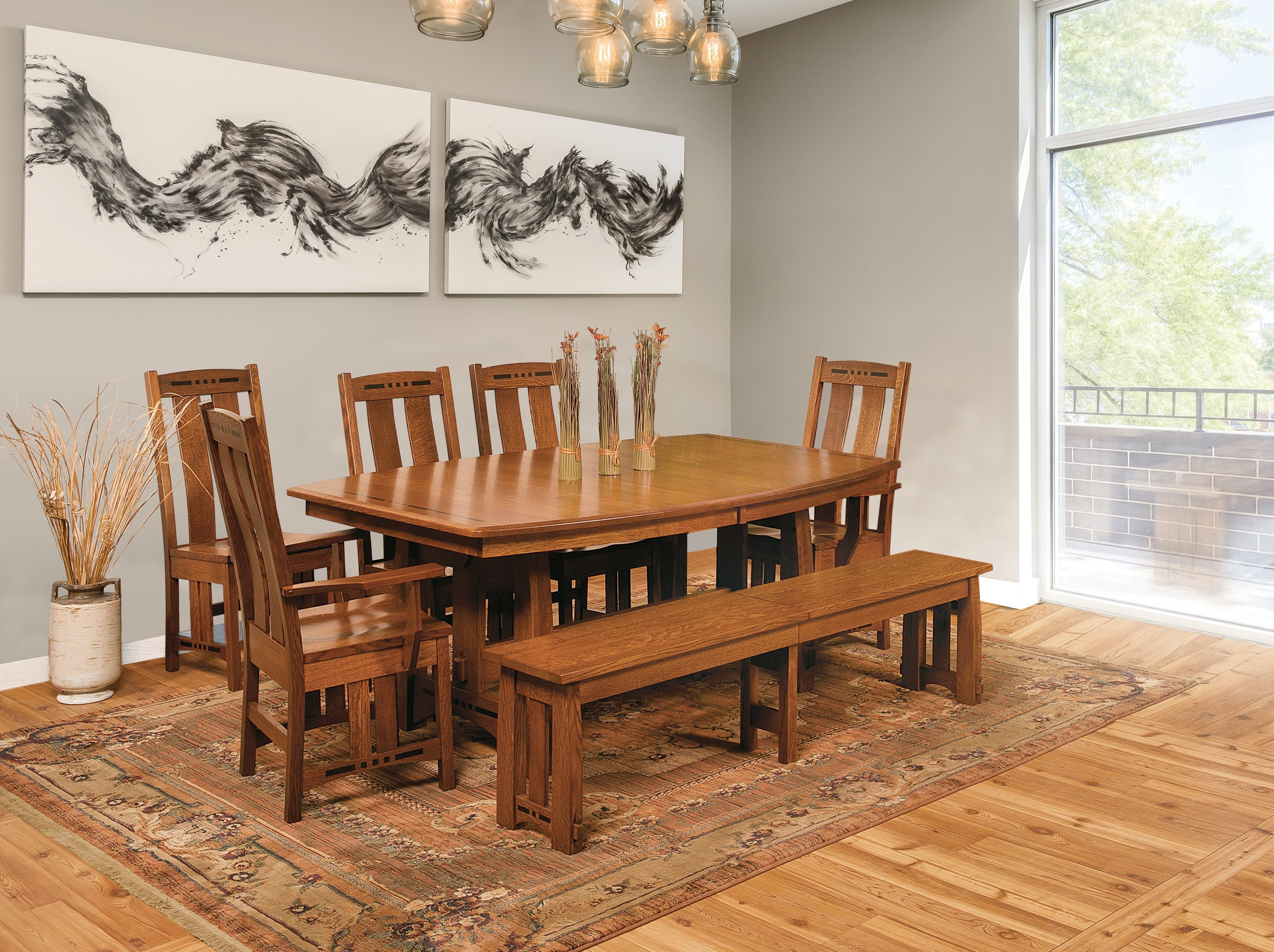 QW Amish Colebrook Side Chair - Thumbnail 2