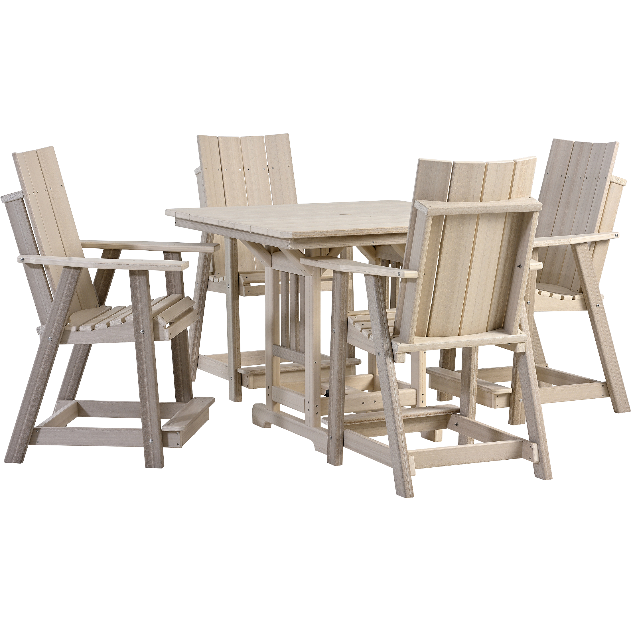 QW Amish Contempo 5pc Counter Set – Quality Woods Furniture