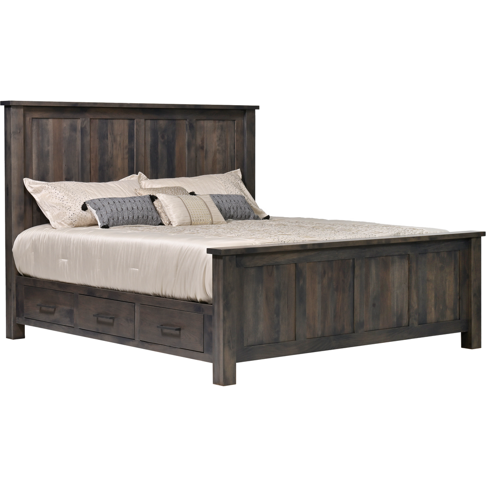 QW Amish Franklin 5pc Set with Storage Bed