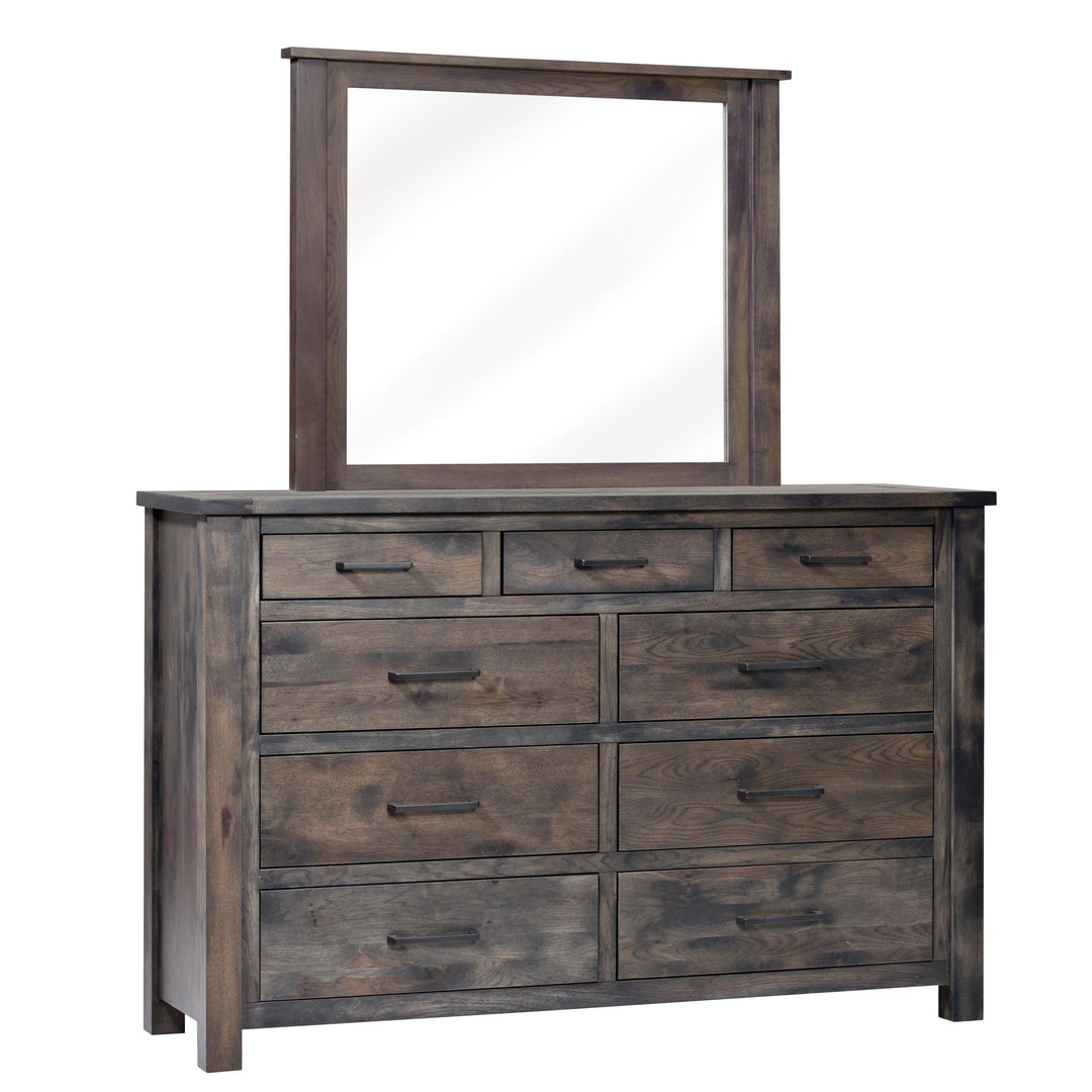 QW Amish Franklin Dresser w/ Optional Mirror HPSW-FRA-311-DR-FRA-411-MR