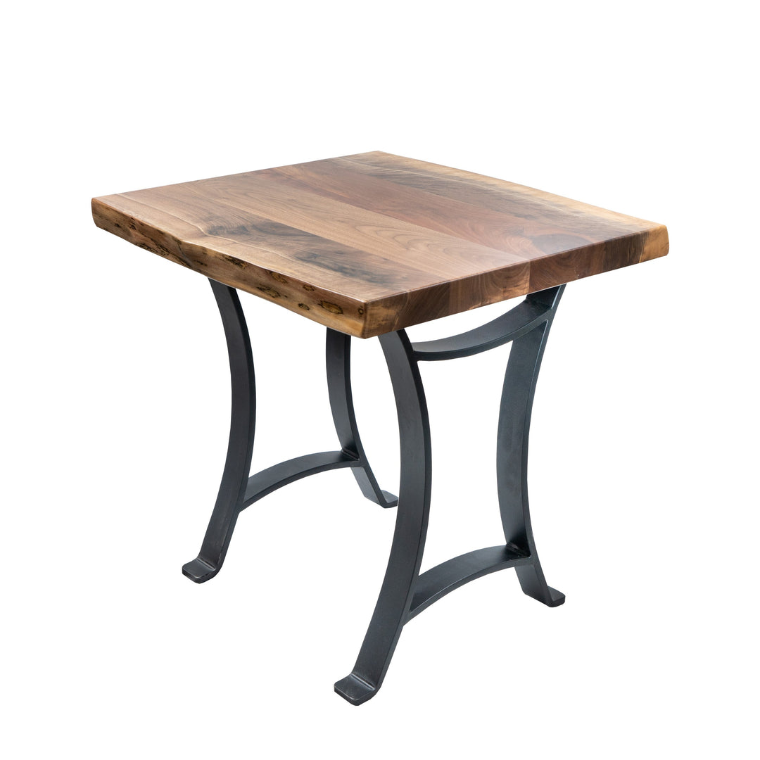 QW Amish Golden Gate Live Edge End Table