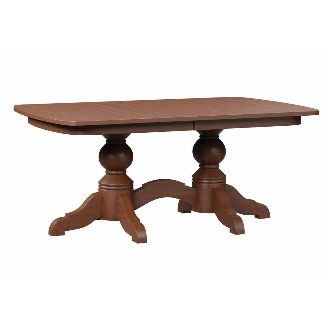 QW Amish Kowan Double Pedestal Table